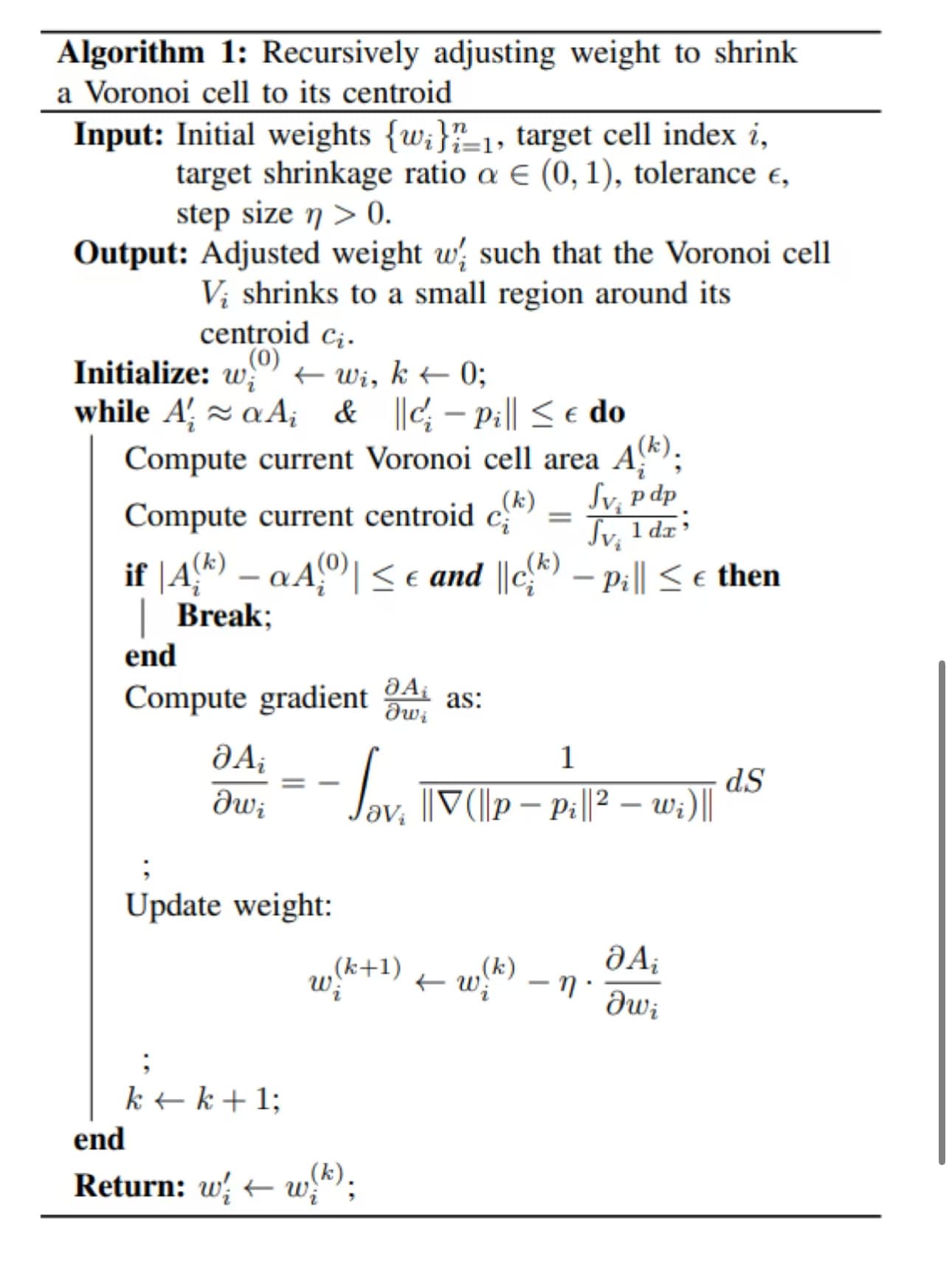 Weighted Voronoi Cell-based Task Allocation for Collaborative Objects Retrieval